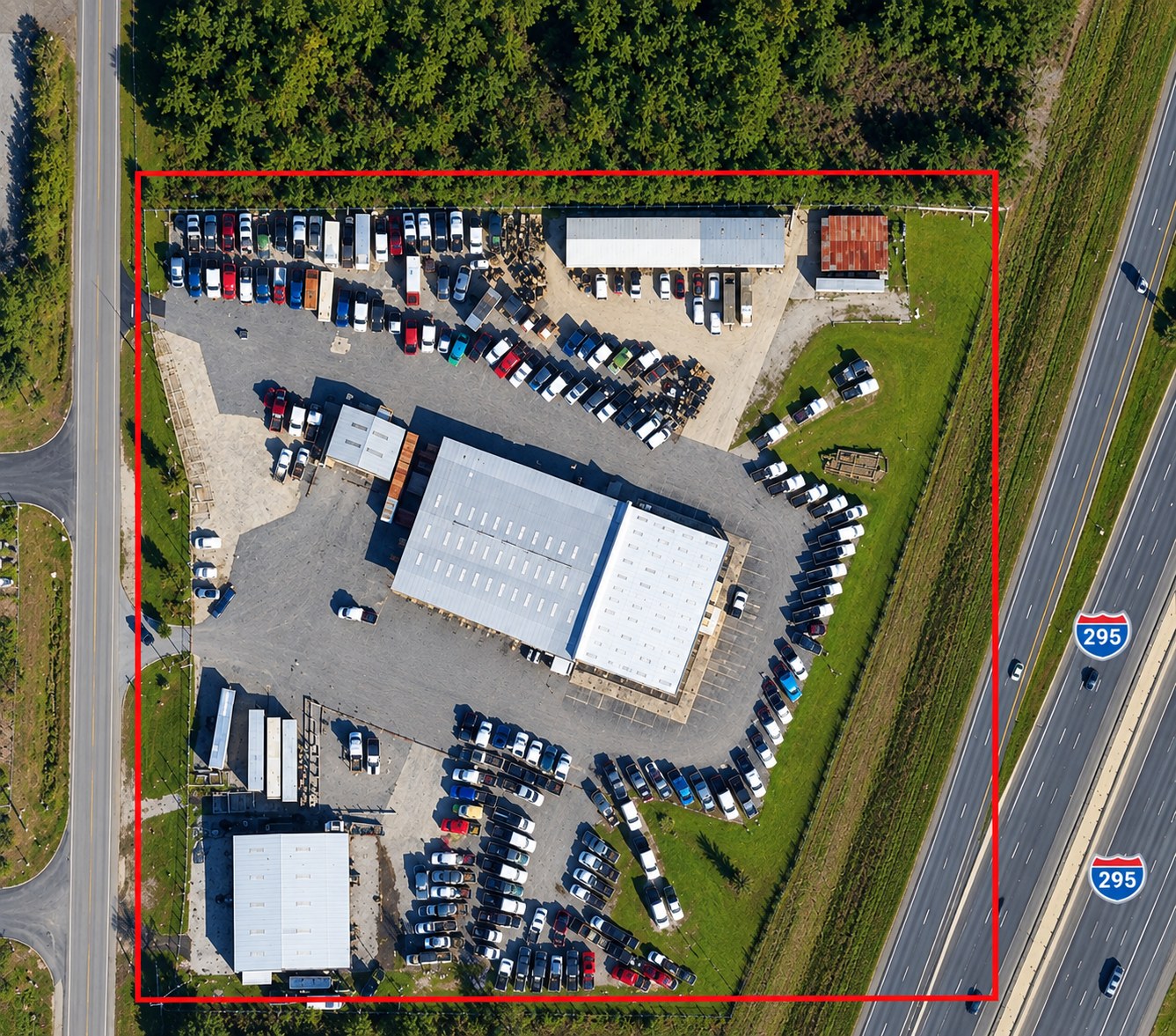 Aerial view of 833 Pickettville Rd