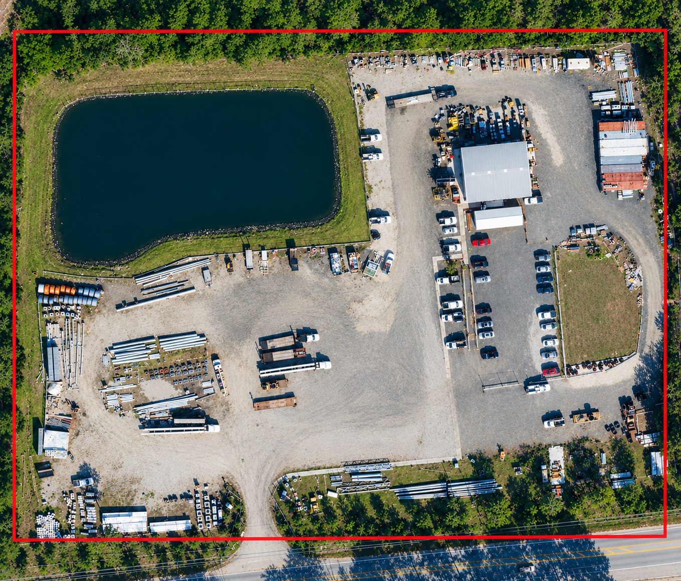 Aerial view of 8801 Beaver St W