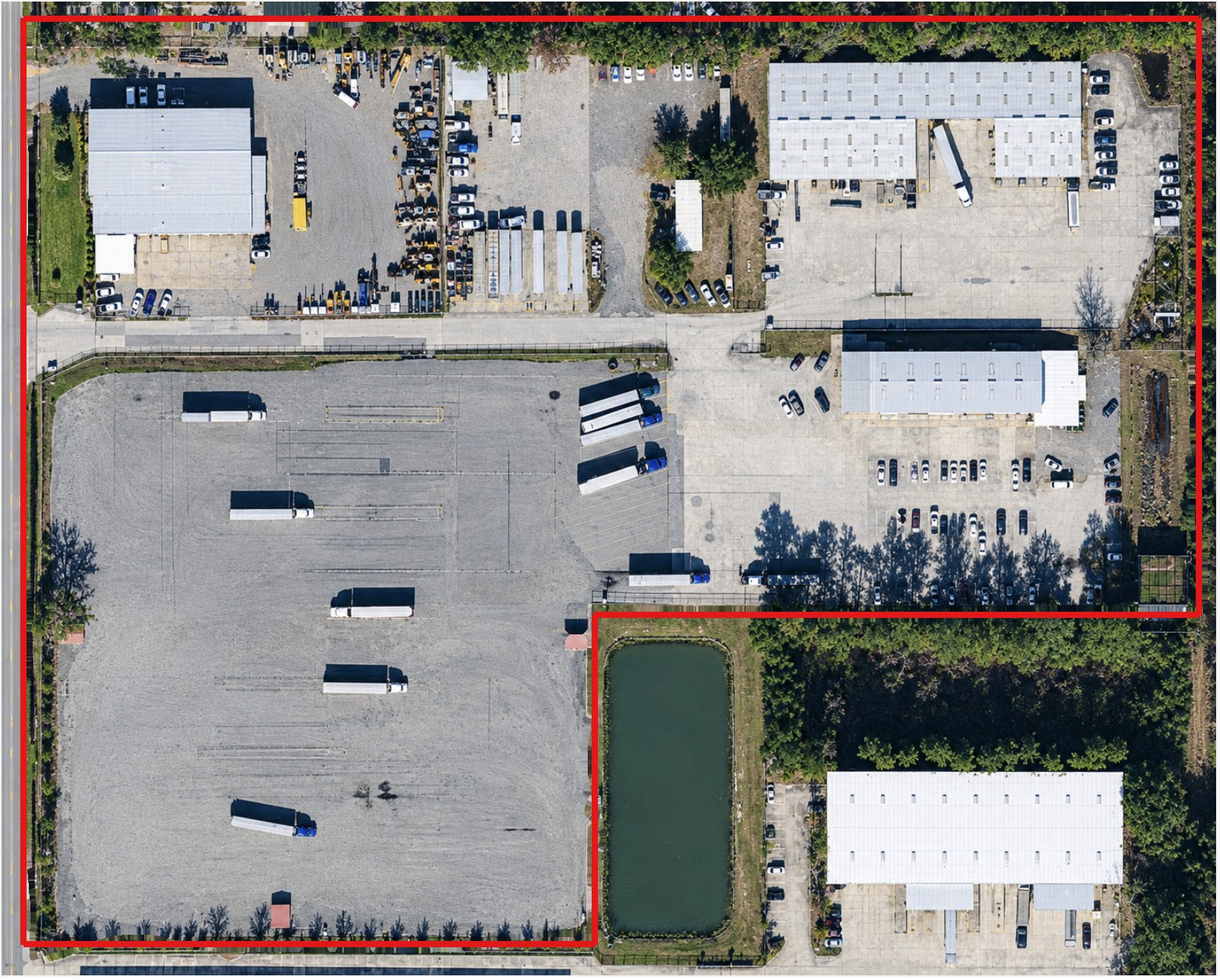 Aerial view of Pickettville complex